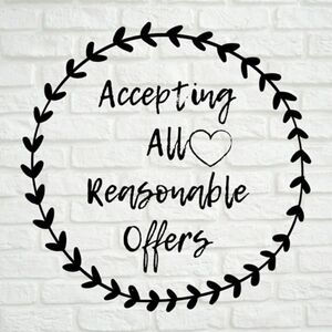 Reasonable offers accepted 😊